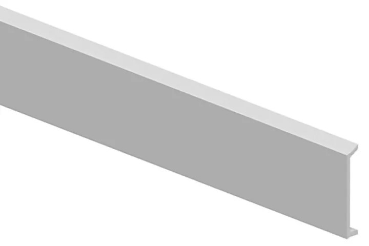 Pannello Copertura Binario Incasso Ego 100Cm Alluminio Bianco