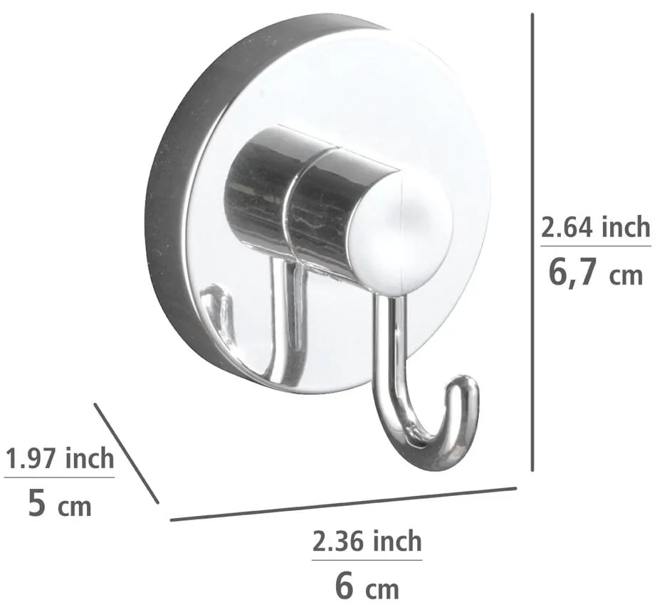 Set di accessori da bagno autoportanti argentato lucido Bari - Wenko