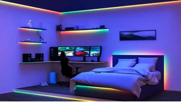 WiZ - Striscia LED RGBIC dimmerabile 4m LED/10,2W/5V 2700-6500K Wi-Fi