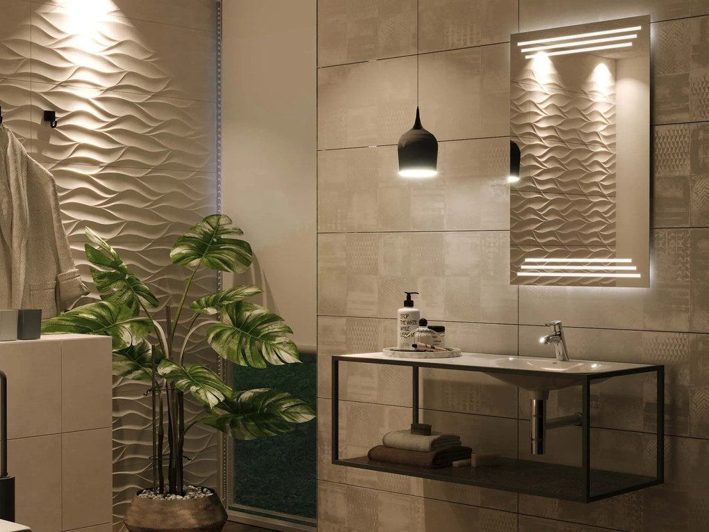 Specchio con illuminazione LED  M17