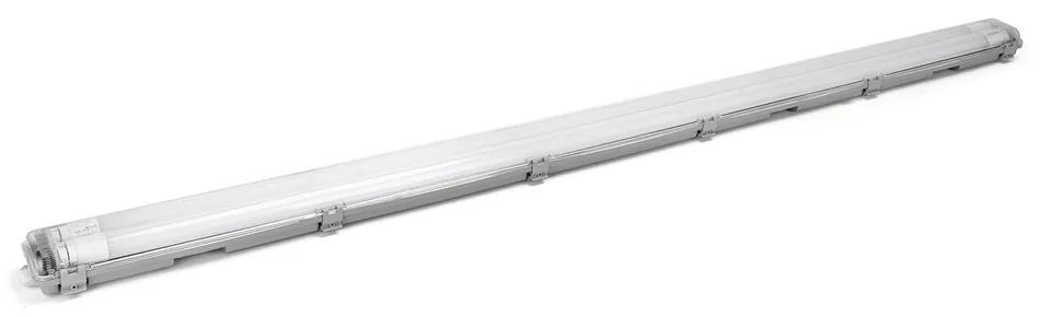 Plafoniera stagna a 2 posti con Tubi Led G13 T8 inclusi da 150cm in plastica Bianco freddo 6500K Aigostar