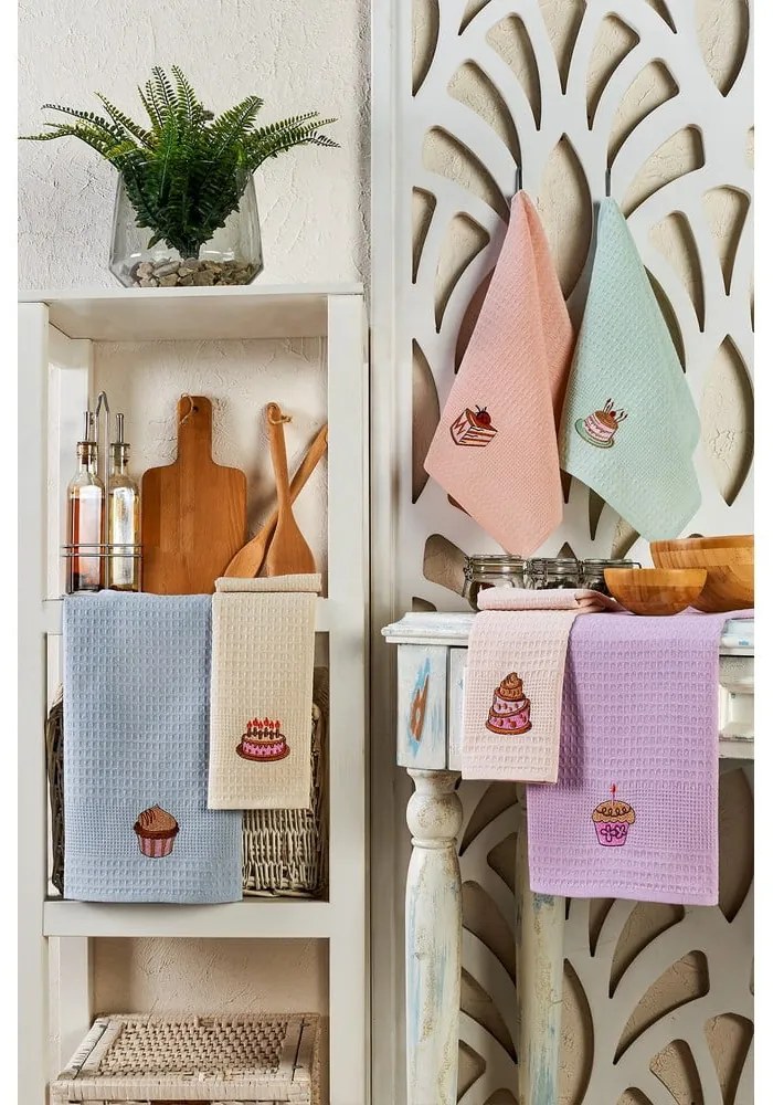Set di strofinacci in cotone 6 pz 40x60 cm Cake – Foutastic