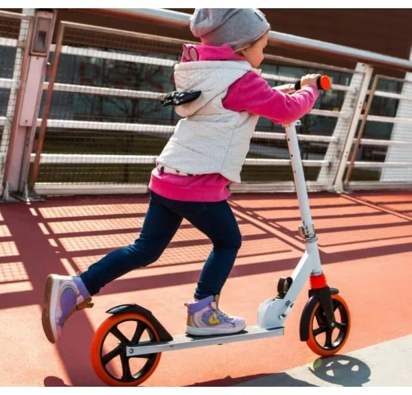 Lionelo - Monopattino per bambini LUCA bianco/arancio