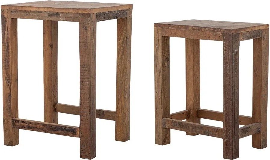 Set di tavolini in legno riciclato 2 pz 40x36 cm Galen – Bloomingville