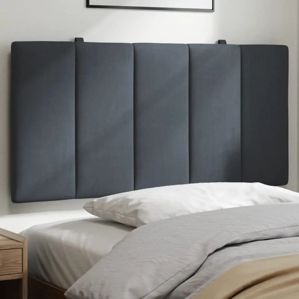 Cuscino Testiera Grigio Scuro 100 Cm İn Velluto /