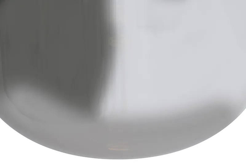 Lampada a sospensione di design nera con vetro fumé 2 luci - Bliss
