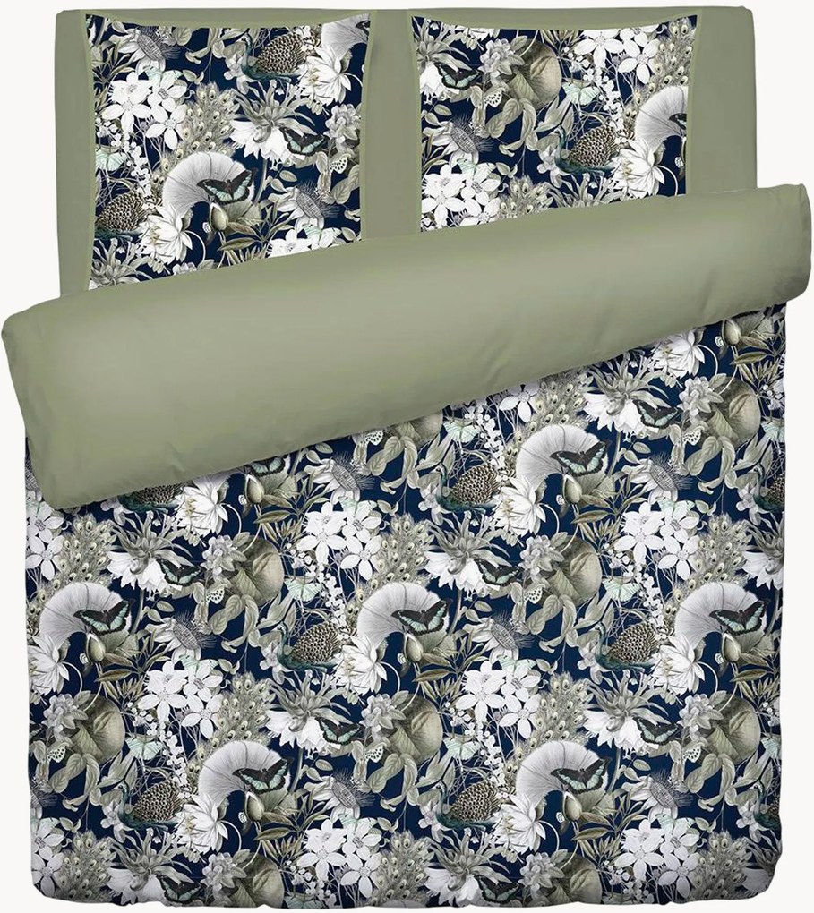 Set lenzuola in raso di cotone Jardin Orné, varie misure