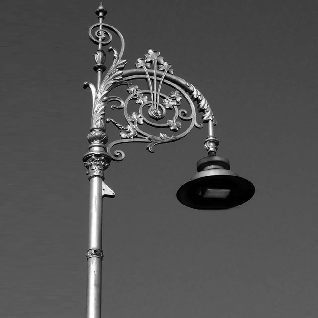 Lampione Stradale 40W LED Lumileds 120lm/w No Flickering Nero Colore Bianco Naturale 4.000K