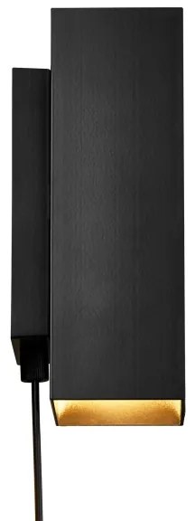 Nordlux - Lampada da parete dimmerabile CURTIZ 2xLED 4,5W 230V nero