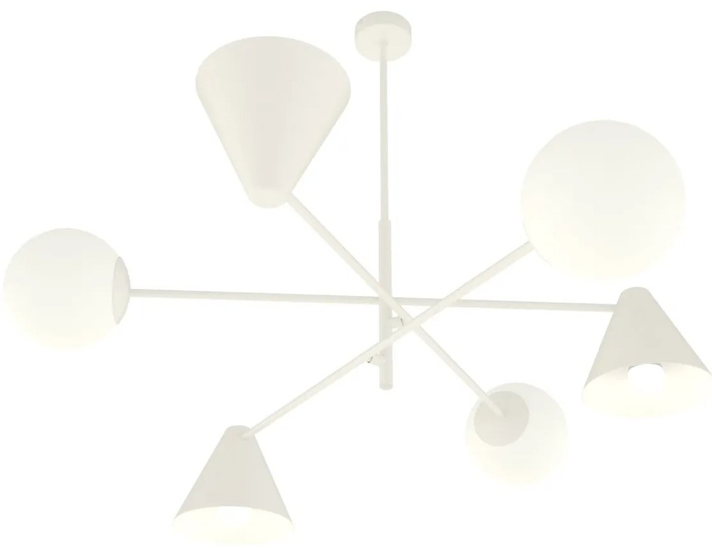 Lampadario a sospensione HERMES 6 White