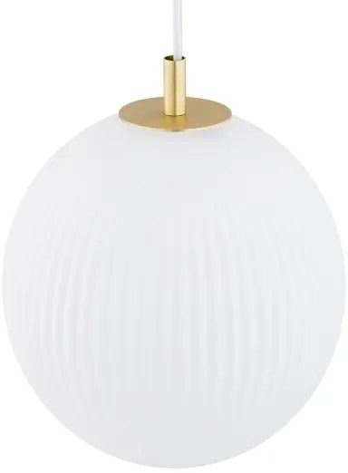 Argon 8507 - Lampadario a sospensione con filo PALOMA 1xE27/15W/230V diametro 25 cm oro/bianco