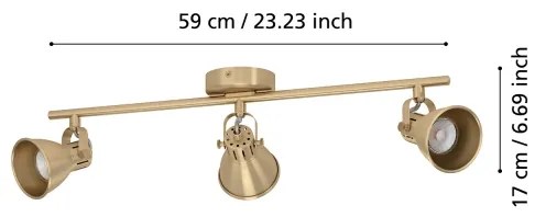 Eglo 900172 - Faretto LED SERAS 3xGU10/3W/230V