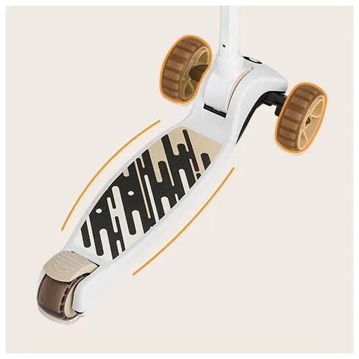 Lionelo - Monopattino 2in1 FRANKY bianco/beige per bambini