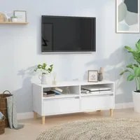 Mobile Porta TV Bianco 100x34,5x44,5 cm in Legno Multistrato 831893