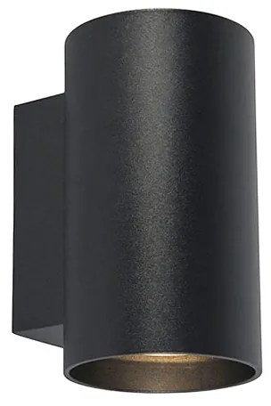 Lampada da parete di design intelligente nera incl. 2 Wifi GU10 - Sandy