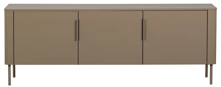 Mobile TV grigio tortora in pino massiccio 154x56x44 cm Gunnar – WOOOD