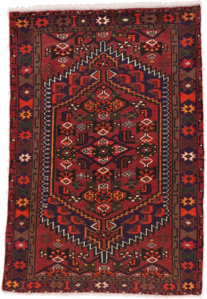 Hamedan Tappeto 140x100 (Iran) Annodato A Mano