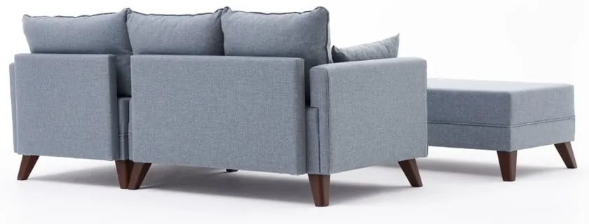 Divano angolare azzurro (angolo destro) Bella - Balcab Home