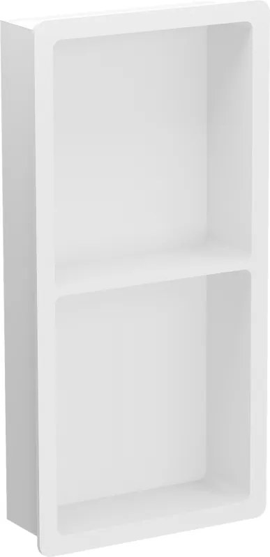 Mexen X-Wall-K mensola incassata in conglomerato 62,2 x 30,7 cm, bianca - 1900623010