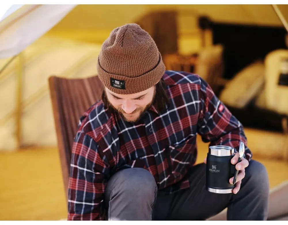 Borraccia termica nera in acciaio inox 400 ml Legendary Classic Black – Stanley