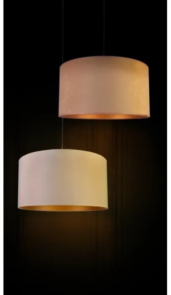 Duolla - Lampadario a sospensione con filo ROLLER 1xE27/40W/230V diametro 40 cm beige