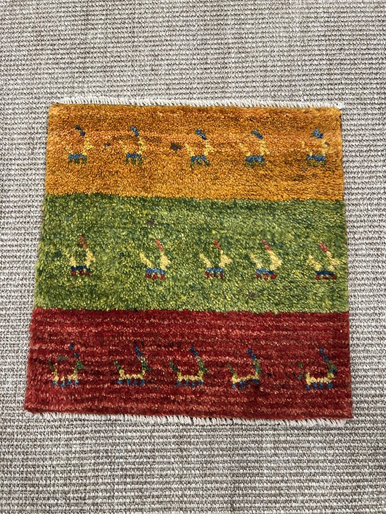 Gabbeh Tappeto 40 x 40 (Iran) Annodato A Mano