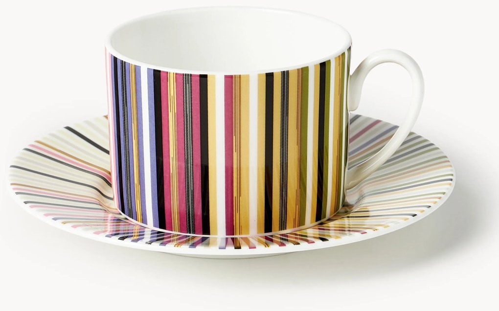 Set di 6 tazzine da caffè con piattini in porcellana Fine Bone China Jenkins