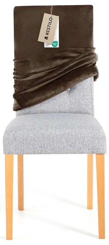 Coprisedia marrone con rivestimento elastico per sedie 48 cm Sento – Restilo
