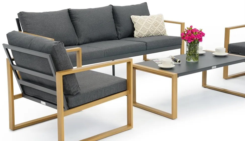 Mobili in alluminio da giardino Belluno Garden Point antracite