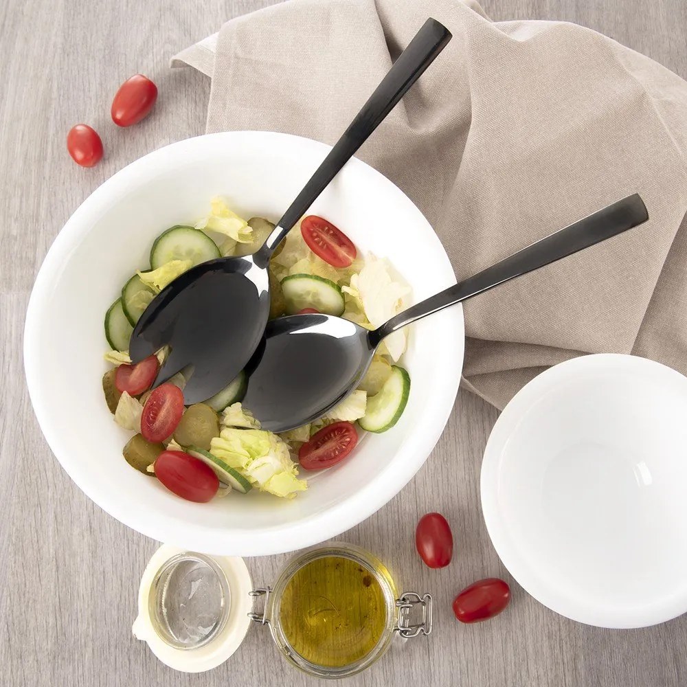 Mestoli da insalata in acciaio inox Black – Orion