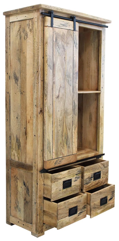 BEILY - credenza legno di mango quattro cassetti