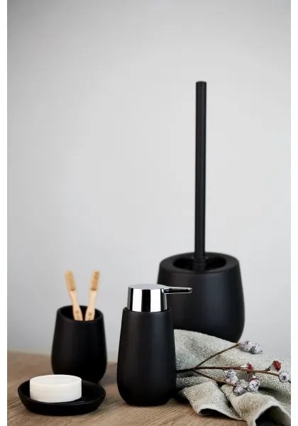 WENKO 23653100 - Portasapone BADI 11,5x3 cm nero