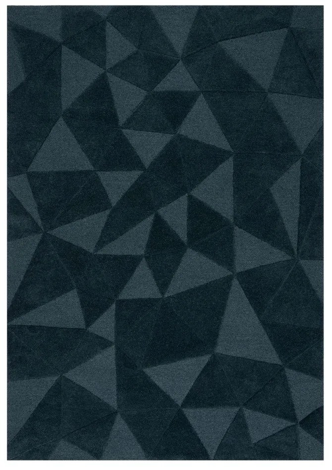 Tappeto color foglia di tè in lana tessuto a mano 160x230 cm Shard Teal – Flair Rugs