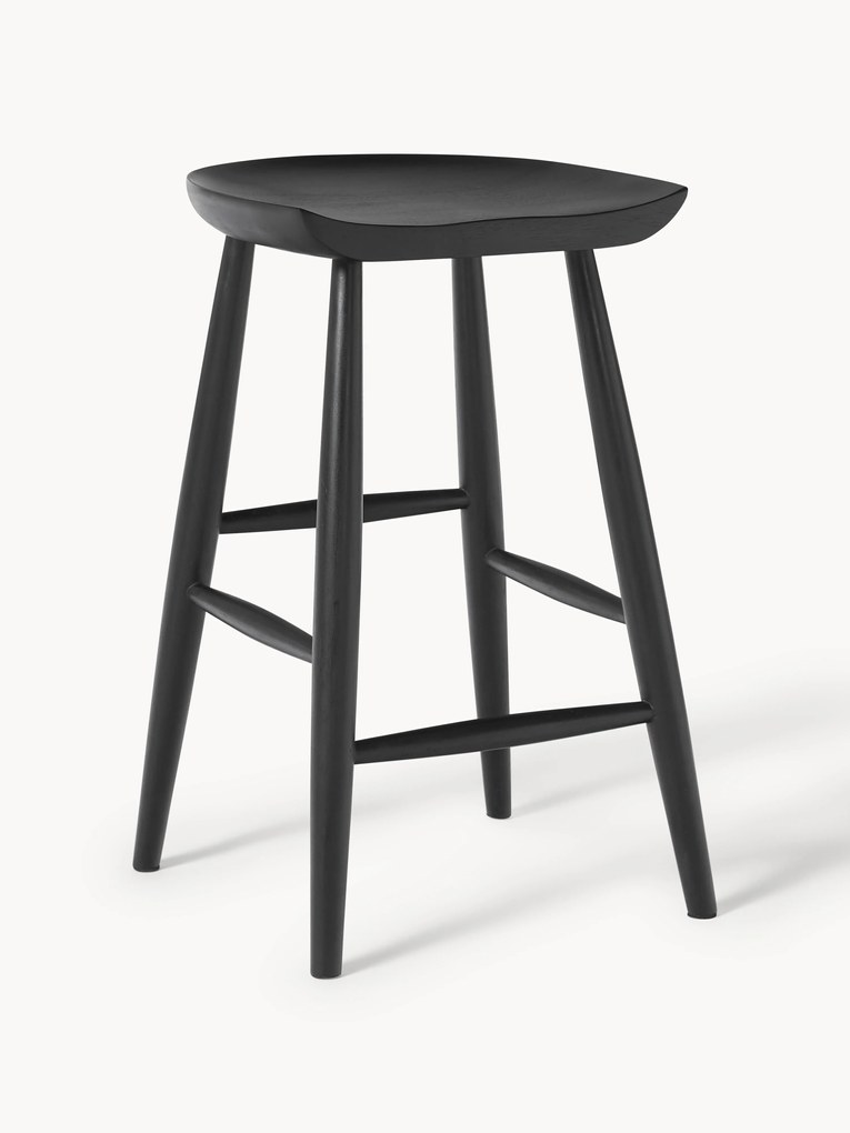 Sgabello alto in legno di mango Nino