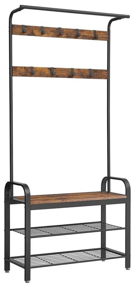 Appendiabiti a piantana NAVOR marrone/nero