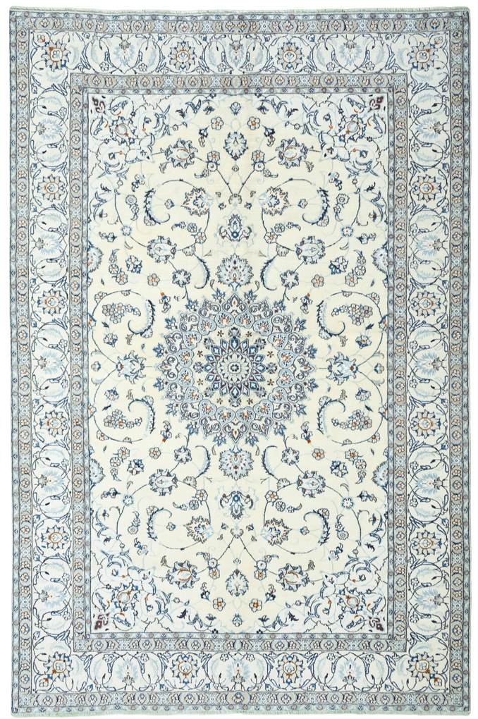 Nain Tappeto 200x300 Beige (Iran) Annodato A Mano