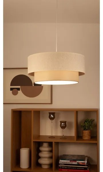Lampadario a cavo NATIA 1xE27/60W/230V crema