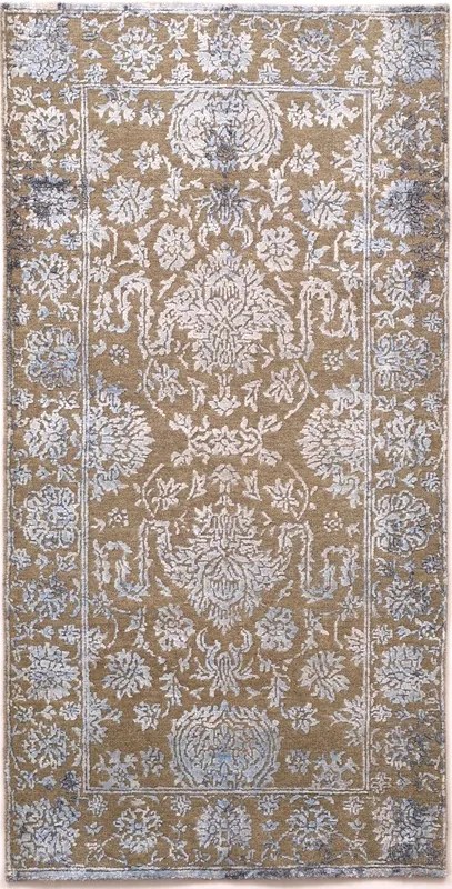 Neo Tappeto 140x70 Nero (Indian) Annodato A Mano