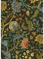 Josephine Munsey Tapete Chameleon Trail - Black, Orange and Blue
