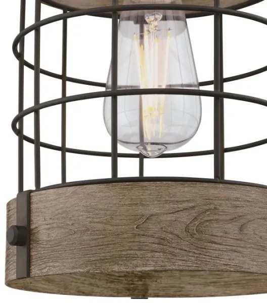 Westinghouse 61180 - Lampadario a sospensione con filo LANGSTON 1xE27/60W/230V pino