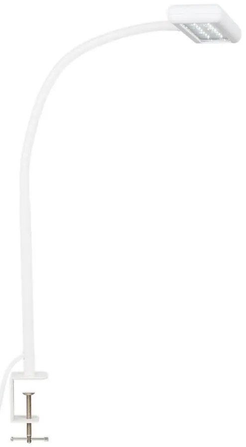 Brilo - LED Flessibile lampada da tavolo con clip TRASNA LED/7,5W/230V bianco