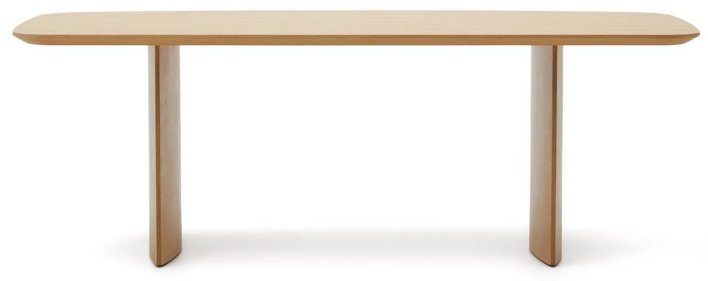 Kave Home - Tavolo Litto con impiallacciatura di rovere 240 x 100 cm
