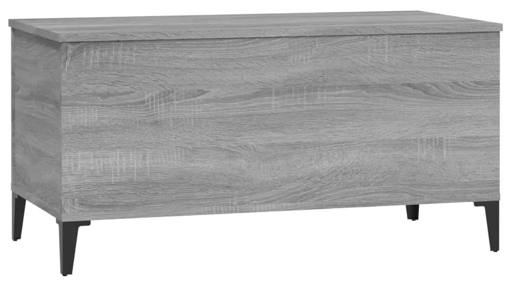 Tavolino Salotto Grigio Sonoma 90x44,5x45 cm Legno Multistrato