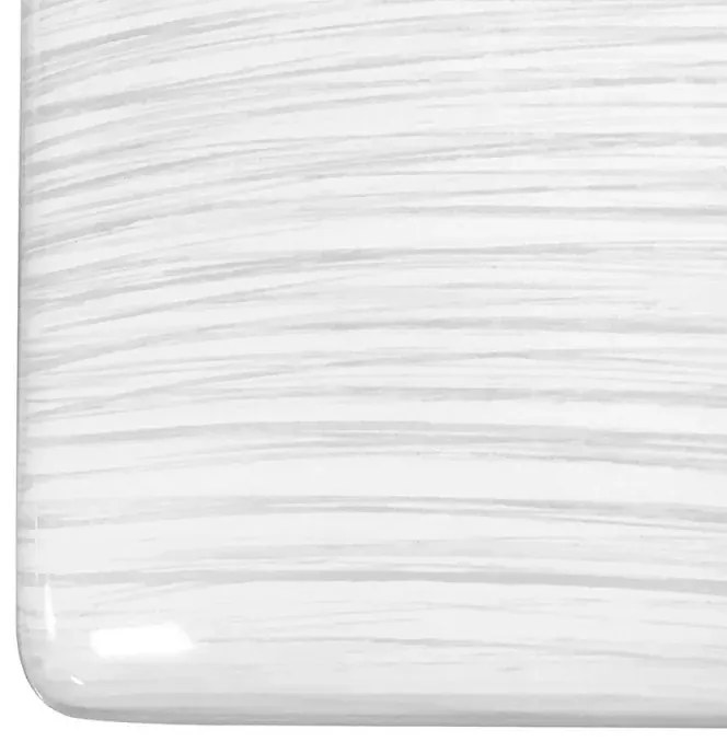 Portascopino WC Bianco In Ceramica Bianca Lucida E Manico Acciaio Inox Cuba