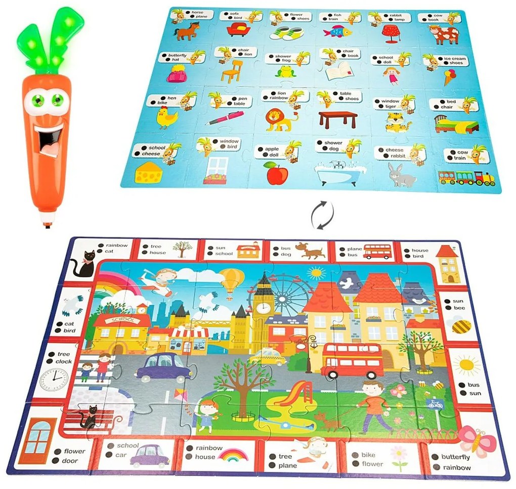 Gioco Educativo Lisciani Carotina Baby Happy English Elettrico Puzzle 4,5 x 14,5 x 3 cm (6 Unità)