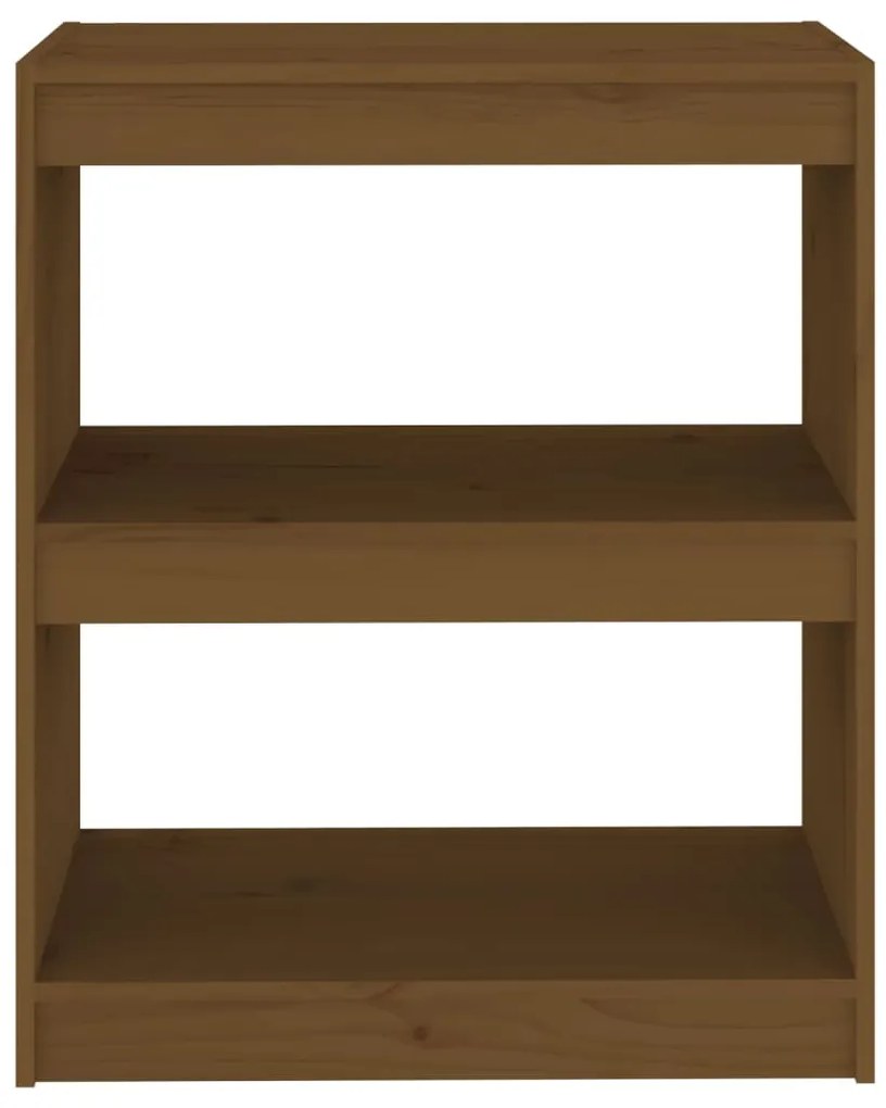 Libreria/divisorio miele 60x30x71,5 cm legno massello di pino