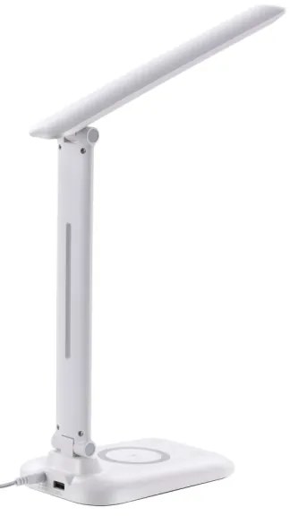 Immax 09107L - Lampada da tavolo LED dimmerabile con ricarica wireless QI LUMI LED/7W/230V bianco