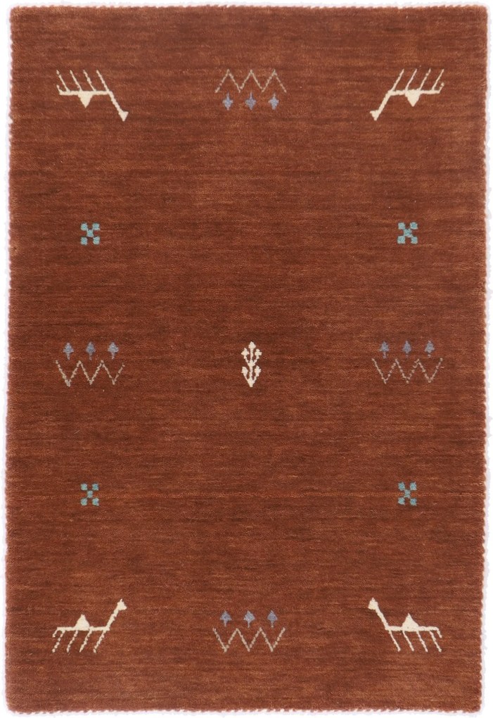 Tappeto 90 x 60 (Indian) Annodato A Mano