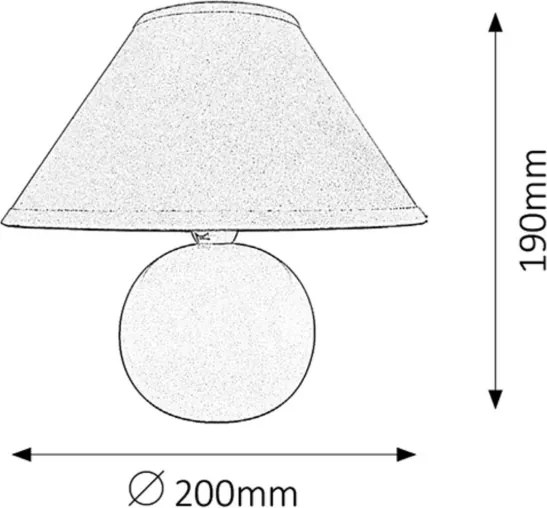Rabalux 4904 - Lampada da tavolo ARIEL 1xE14/40W/230V