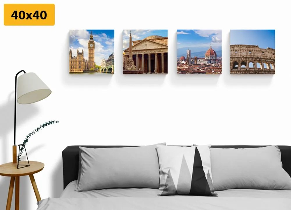 Set di quadri – Città abbaglianti